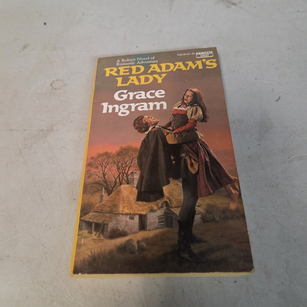 RED ADAM'S LADY by Grace Ingram Historical Romance PB Fawcett 1973 1st Good